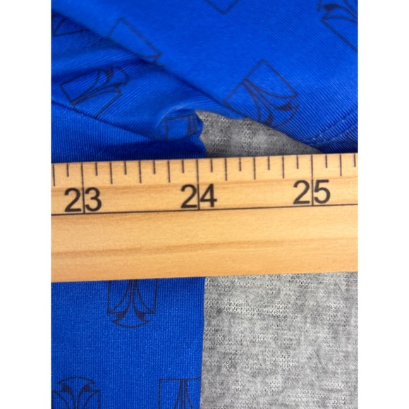 Redvanly Mens XL Blue Geometric Logo Print Short Sleeve Golf Polo Shirt Stretch - Picture 5 of 6